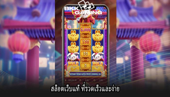สล็อตเว็บแท้ ที่รวดเร็วและง่าย